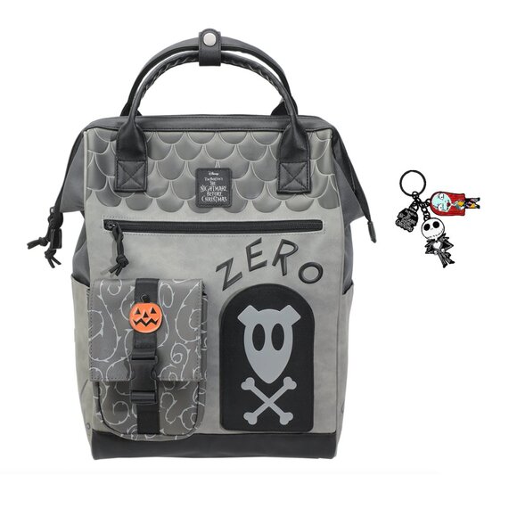 Nightmare Before Christmas Zero Dog House Backpack with Jack and Sally Keychain - Picture 1 of 9